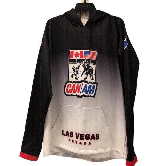 Can-Am Men's XL Premium Pullover Hoodie‎ Sweatshirt Can/Am Canada America Hockey - Picture 8 of 8